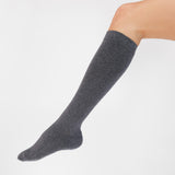Classic Cotton Knee-High Compression Socks Grey