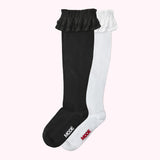 Ruffle Knee-High Compression Sock 2-Pack